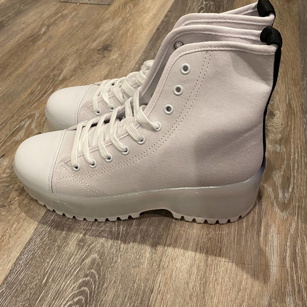 Missguided Clear Sole High Top Trainer10